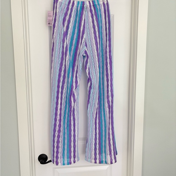 NWT Wild Fable Crocket Knit Wide Leg Pants Swim-cover Size L - Picture 6 of 7
